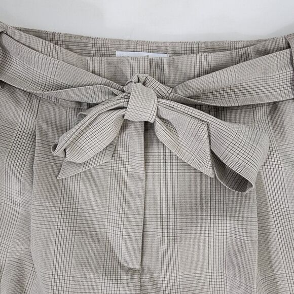 Maison D'Amelie Paris Womens Dress Pant 8 Belted Paperbag High Waisted Ankle Tie - Picture 6 of 9